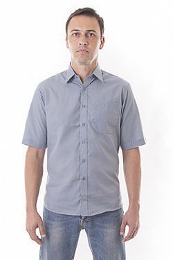 camisa social masculina cinza