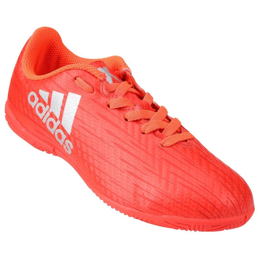 chuteira adidas futsal vermelha