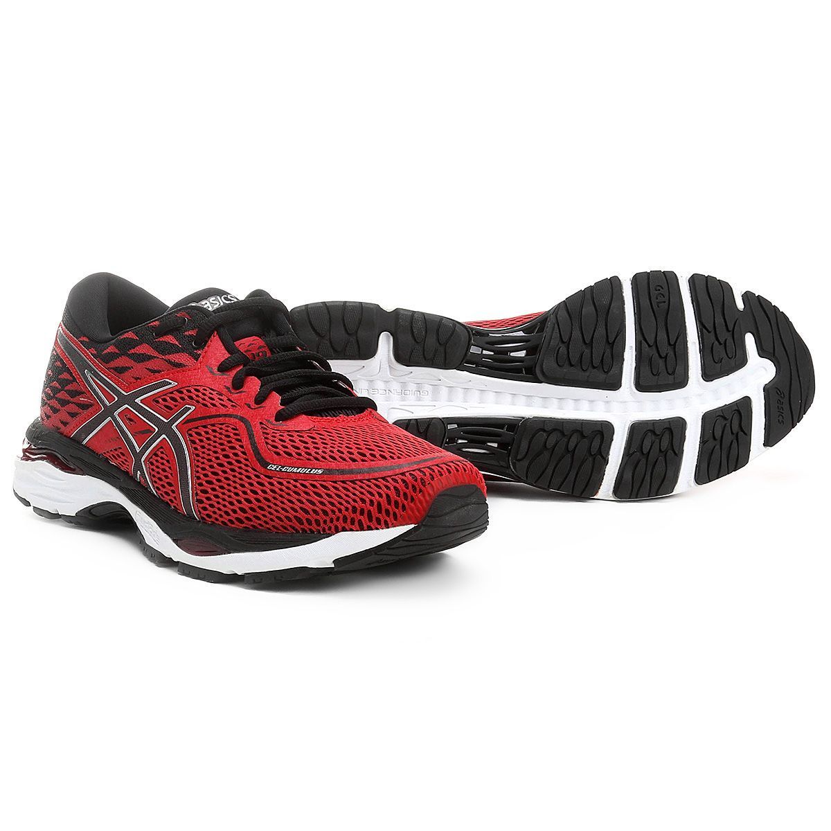 tenis asics vermelho