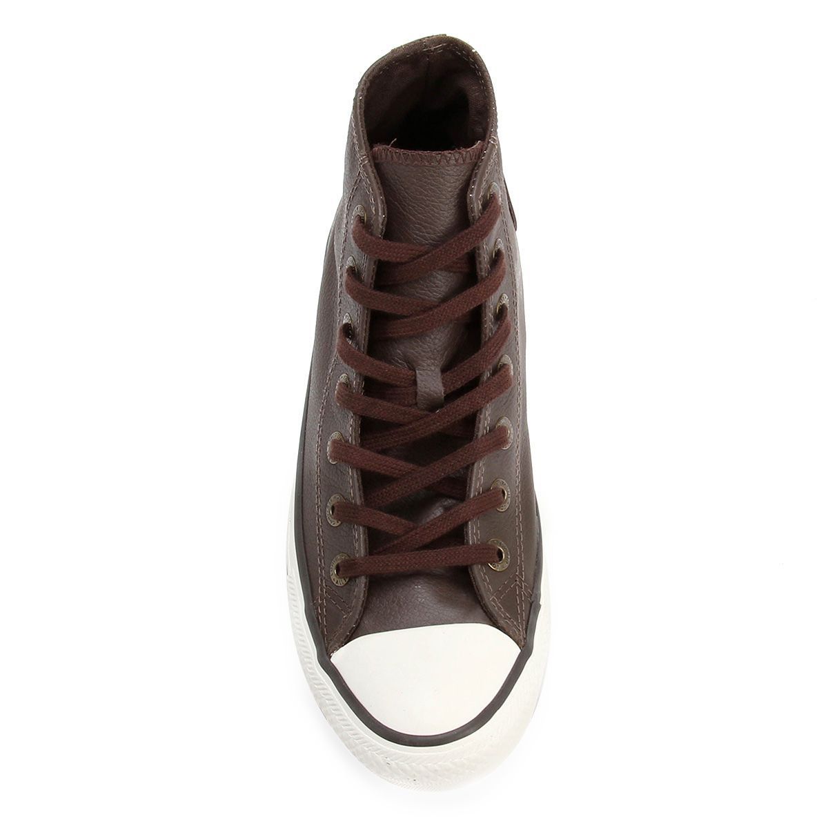 tênis converse all star chuck taylor cano alto couro marrom
