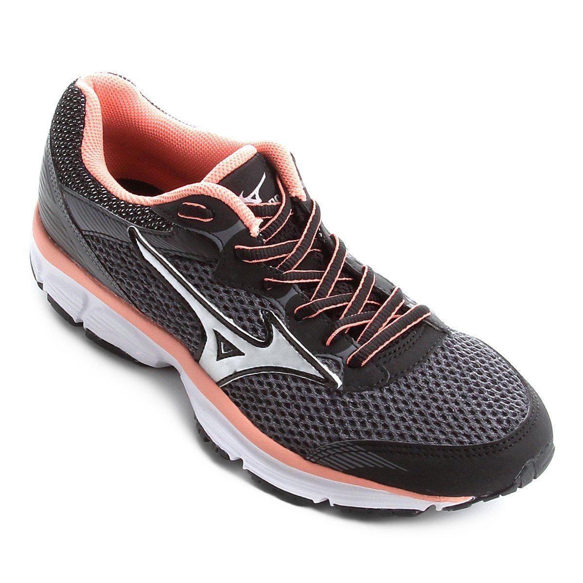 mizuno preto e rosa feminino