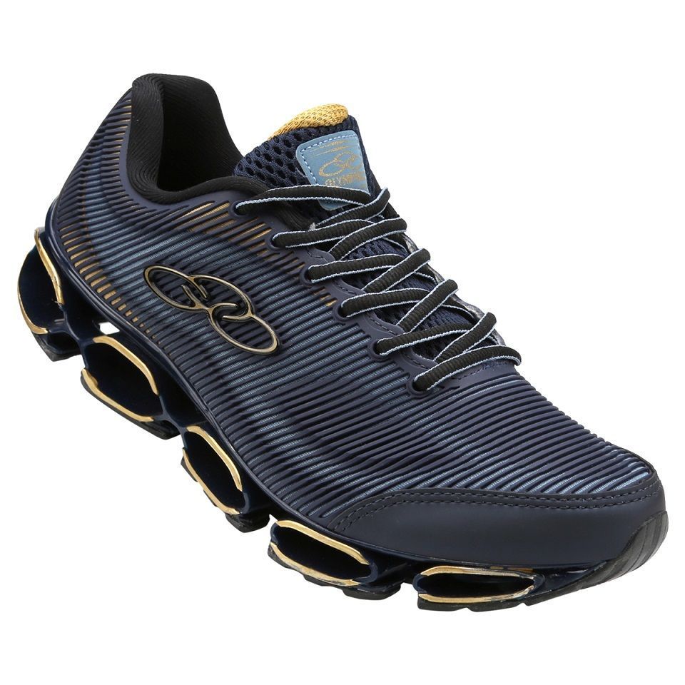 olympikus azul e dourado