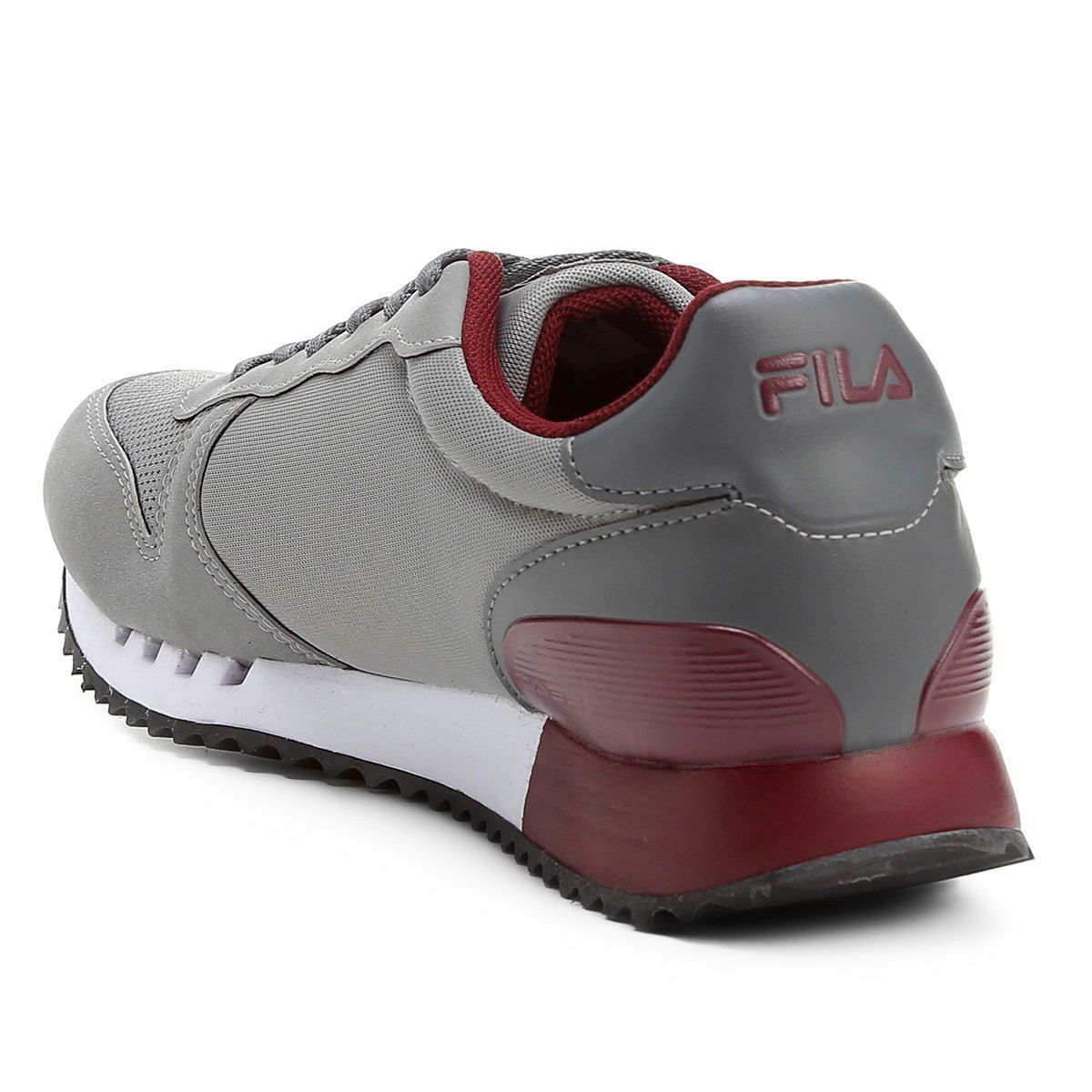 tênis fila retrô runner cinza