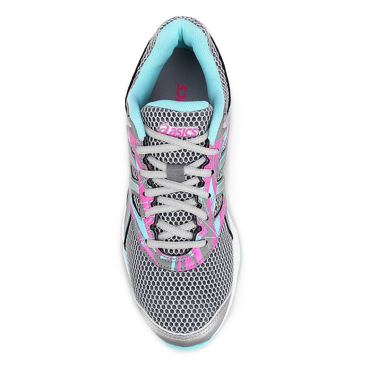 tenis asics cinza e verde