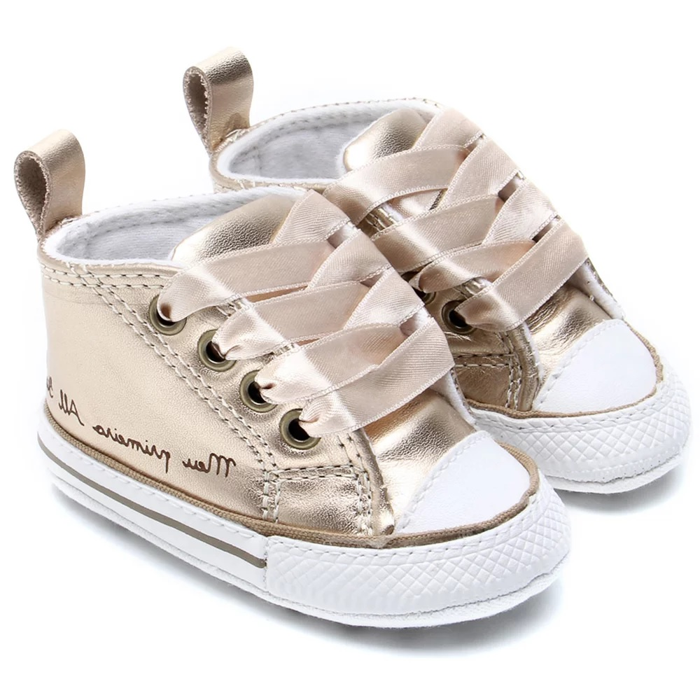 Tnis Infantil Converse Chuck Taylor My First - Ouro