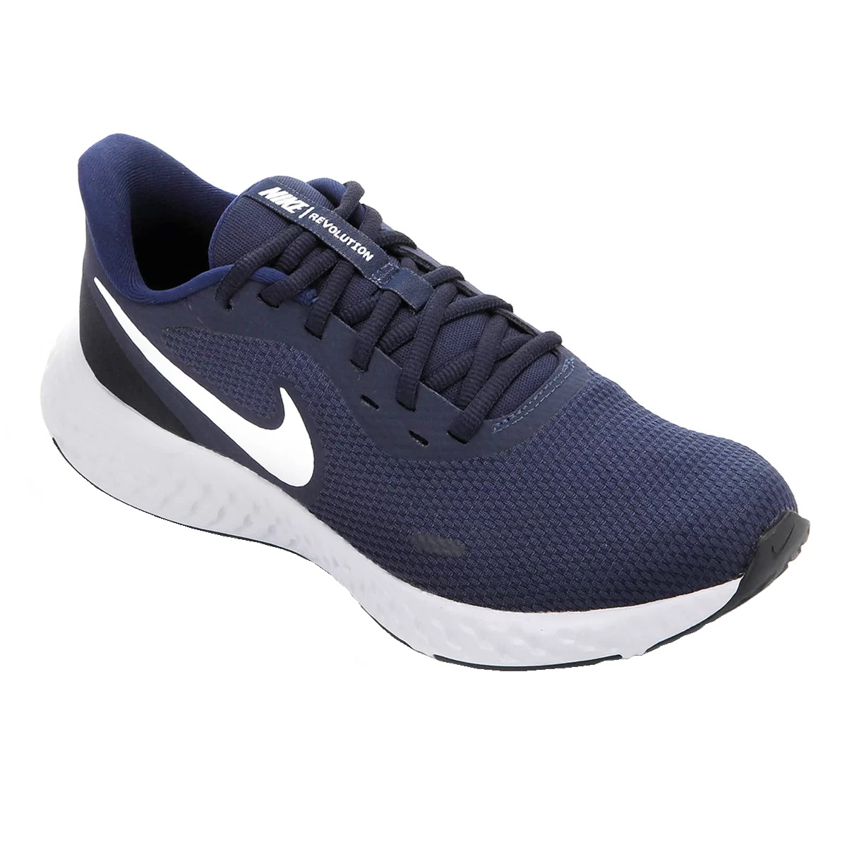 Tnis Nike Revolution 5 Masculino - Marinho e Branco