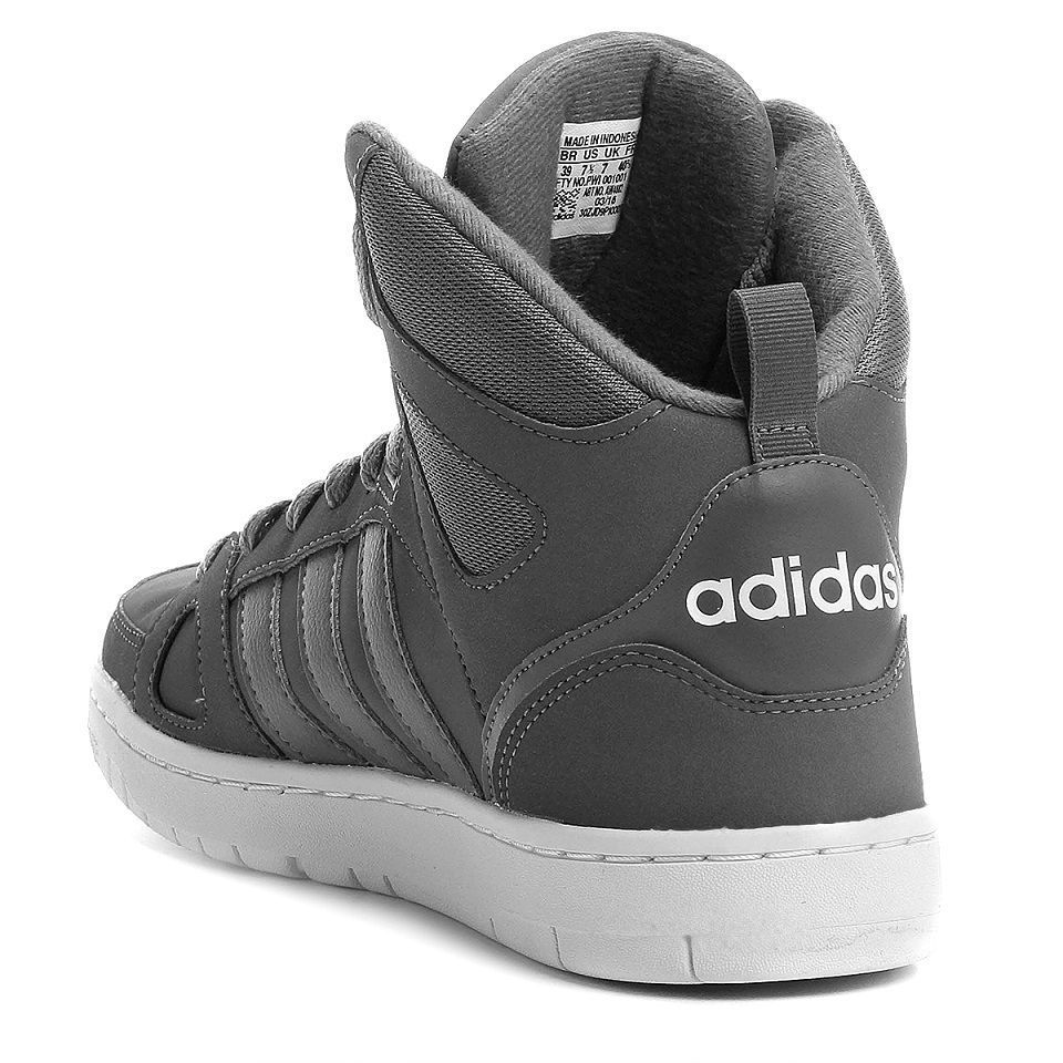 tenis adidas masculino cano alto hoops team mid