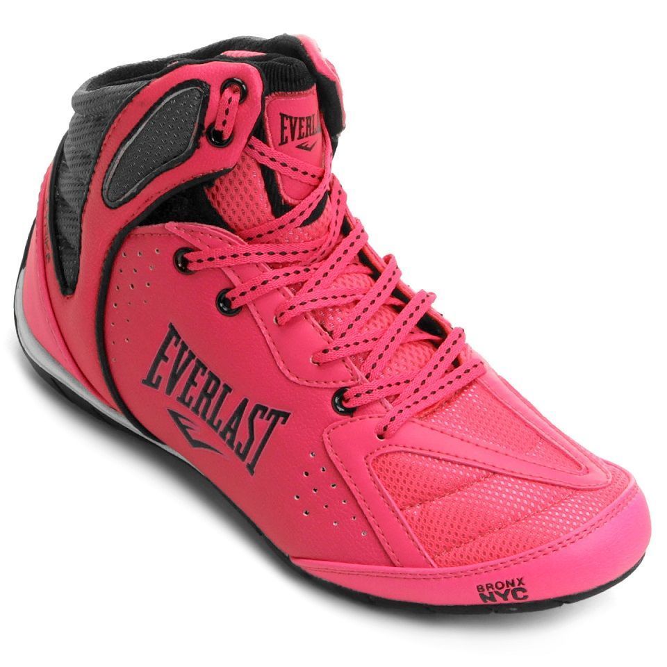 tenis everlast preto com rosa