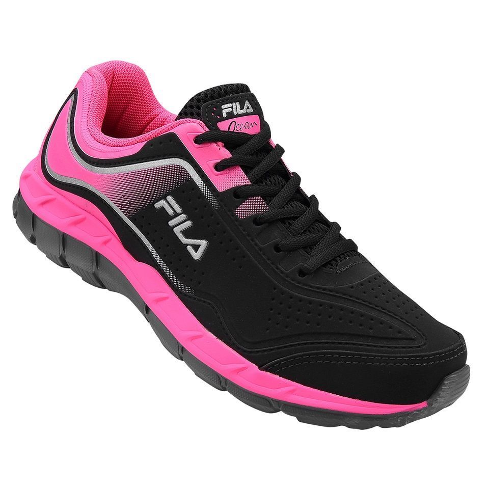 tenis fila rosa escuro