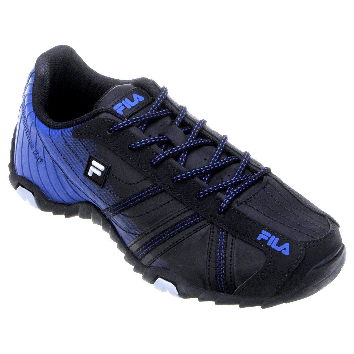 tenis da fila azul bebe