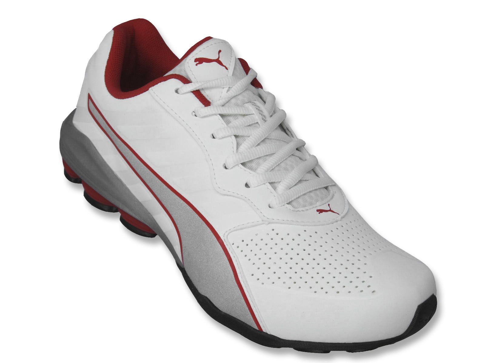 tenis puma branco e vermelho