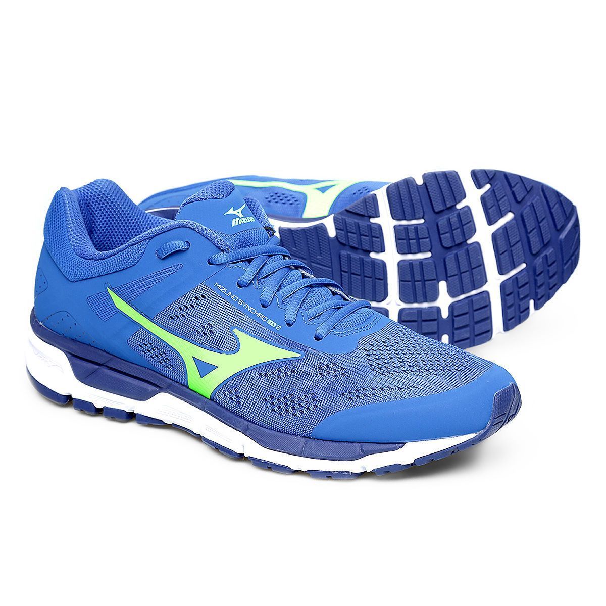 mizuno verde e azul