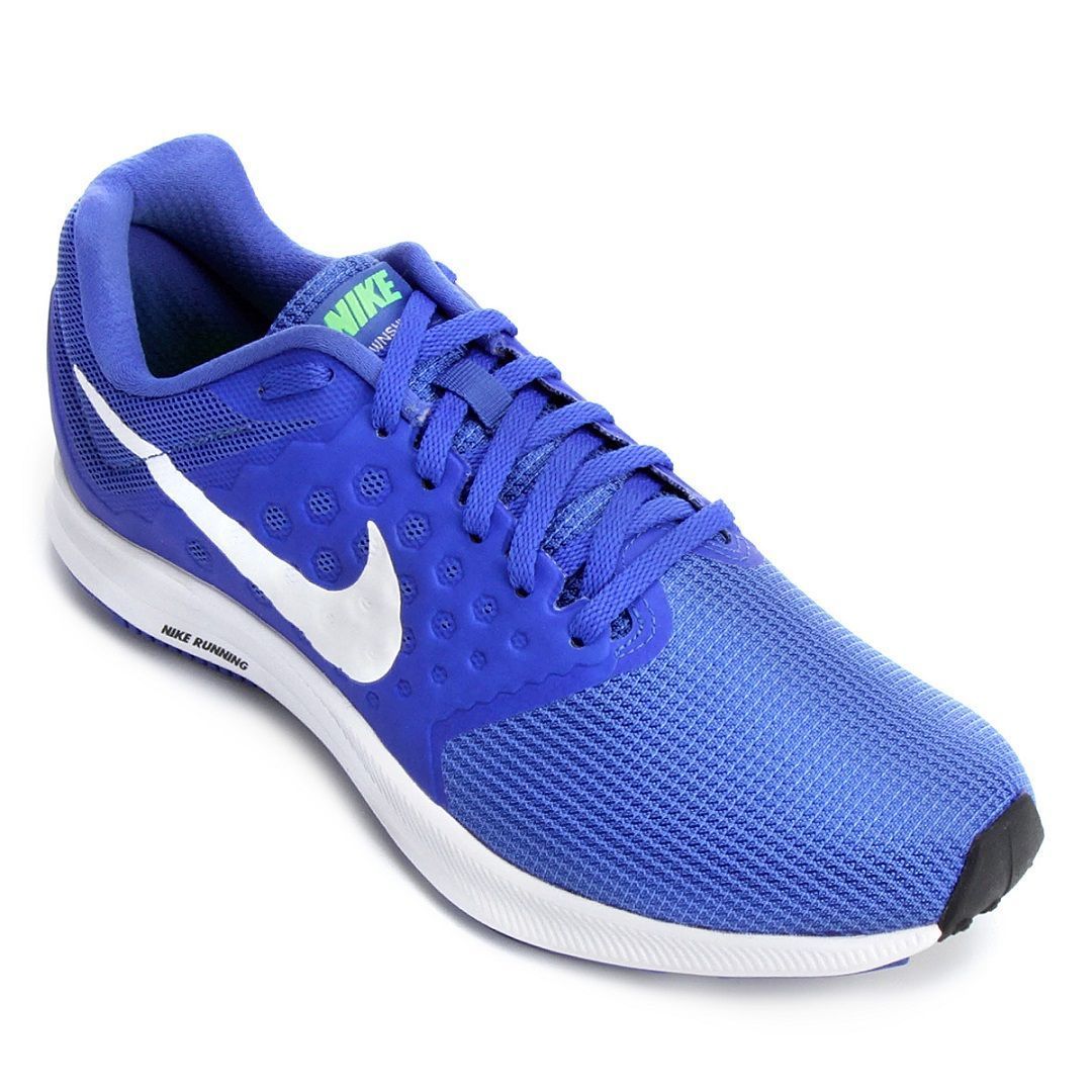 tênis nike azul e branco