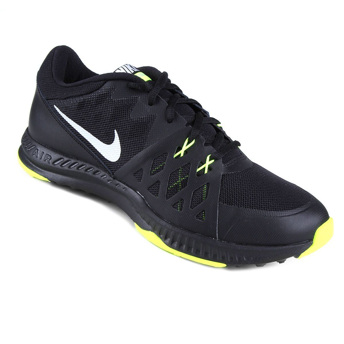 tenis nike preto e verde