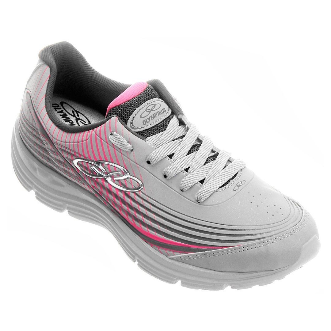 tenis olympikus cinza com rosa