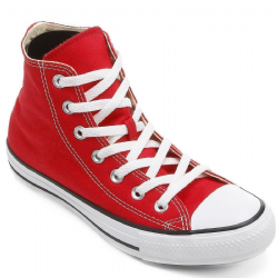 T�nis Cano Alto Converse Chuck Taylor HI - Vermelho