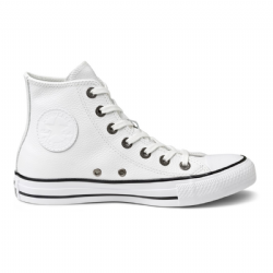 Tnis Couro Converse Chuck Taylor HI - Branco