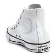 T�nis Couro Converse Chuck Taylor HI - Branco