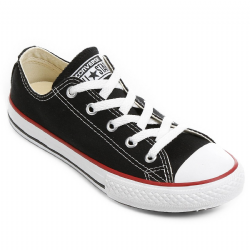 T�nis Infantil Converse Chuck Taylor - Preto e Vermelho