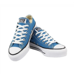 T�nis Converse Chuck Taylor Plataforma Lift - Azul