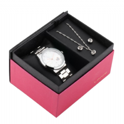 Rel�gio Lince Anal�gico com Colar e Brincos Feminino LRMJ107L KX79S1SX