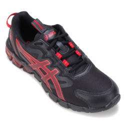 T�nis Asics Gel Quantum 90 Mesh Masculino - Preto e Vermelho